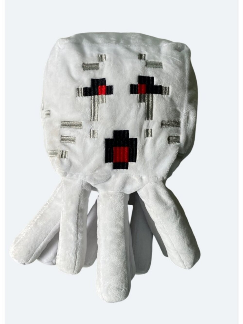 Minecraft Ghast Plush Toy 2022 Jay Franco 100% Polyester White Red Black